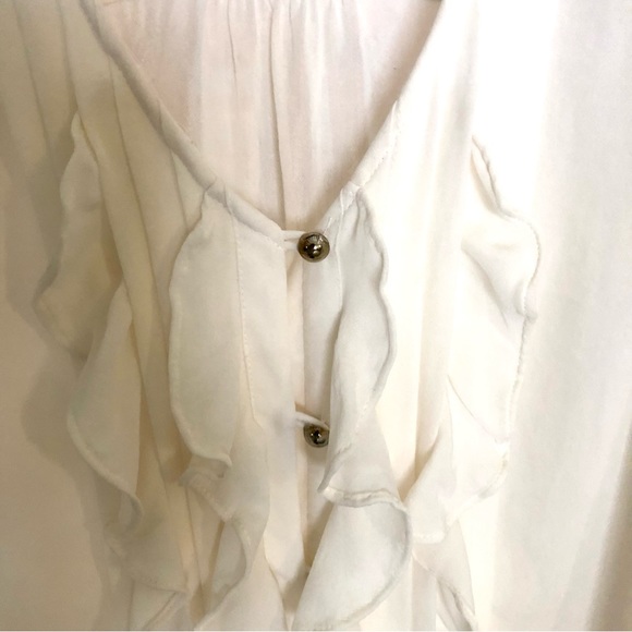 WHBM silk ruffle tank - Picture 3 of 7